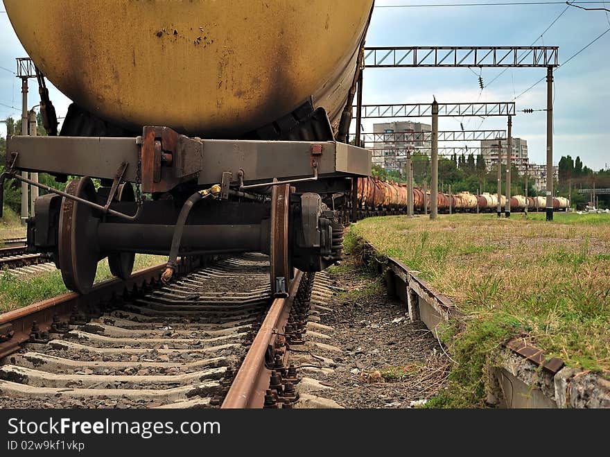 Train Transports Old Tanks