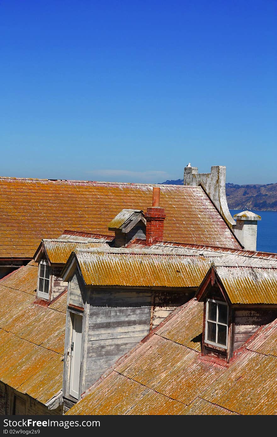 Roof with door