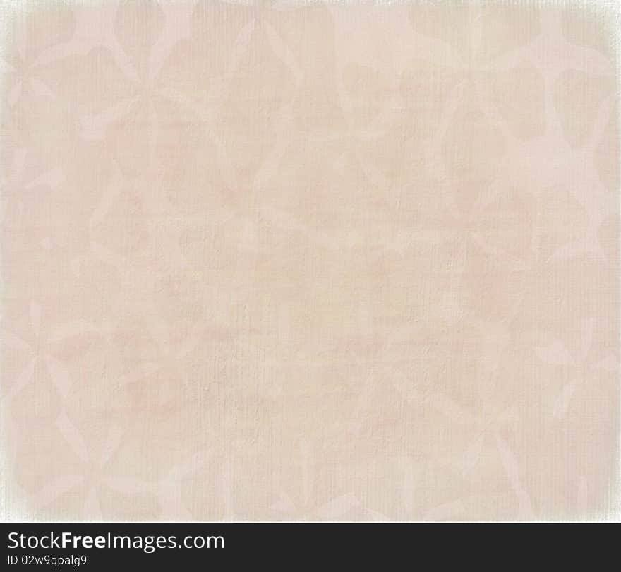 Periwinkle flower print on pink textured background