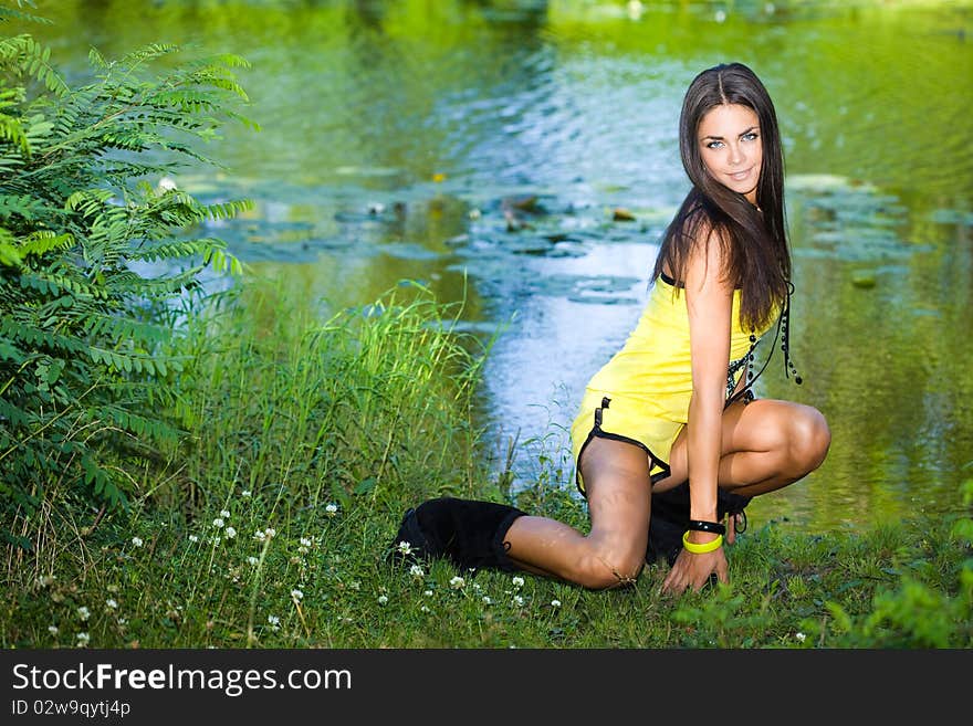 Woman Near The River