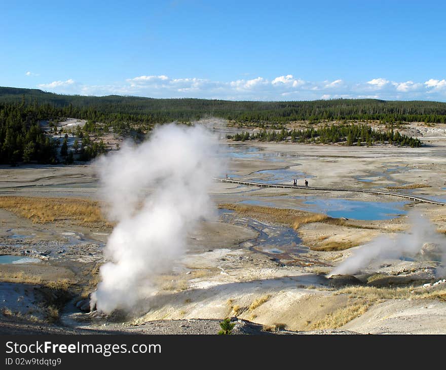 Landscapes of yellow stone national park