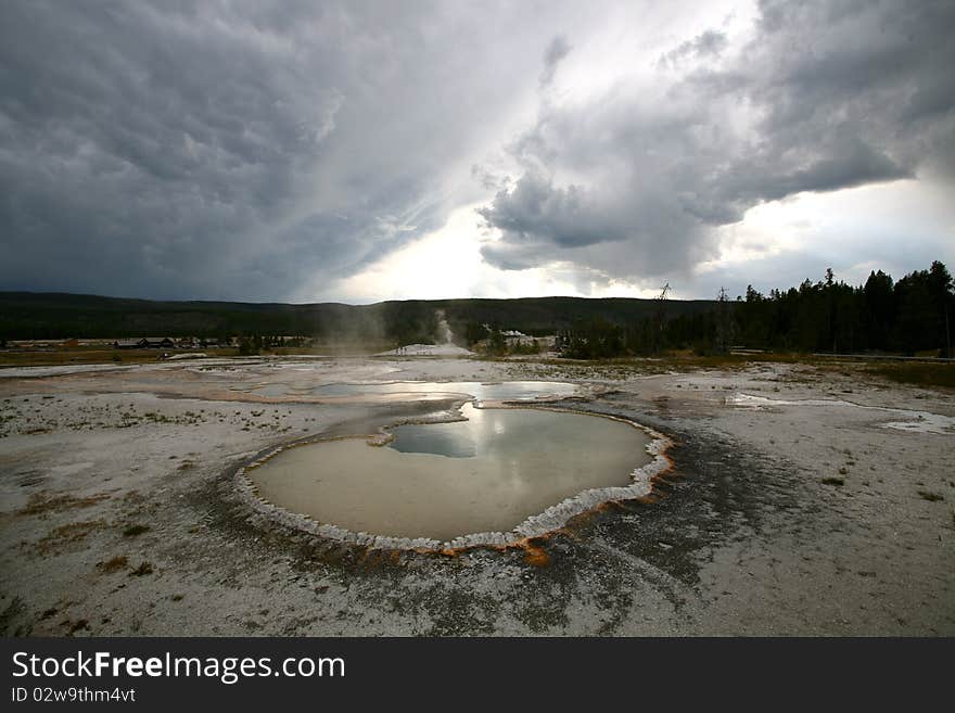 Landscapes Of Yellow Stone National Park