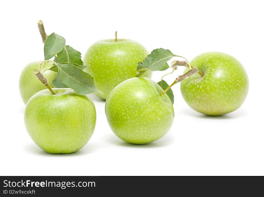 Green apple isolated on white background. Green apple isolated on white background