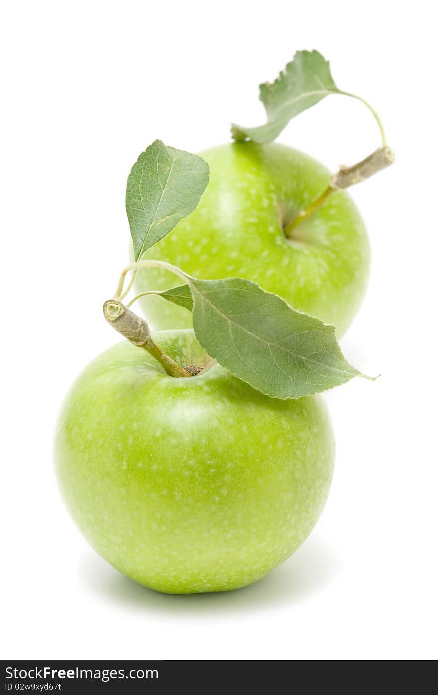 Green apple isolated on white background. Green apple isolated on white background