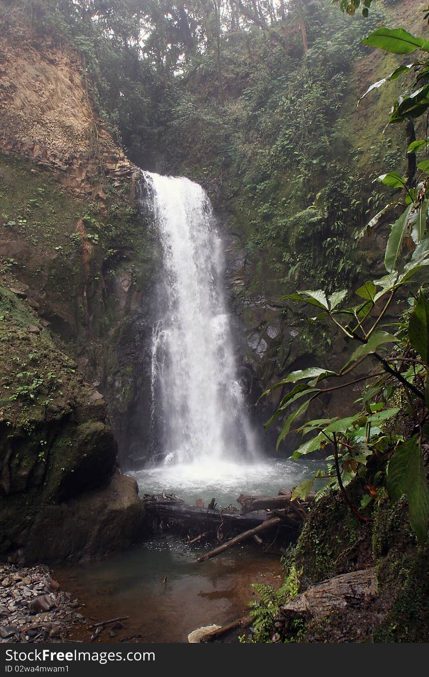 Costa Rican Waterfall, costa rica