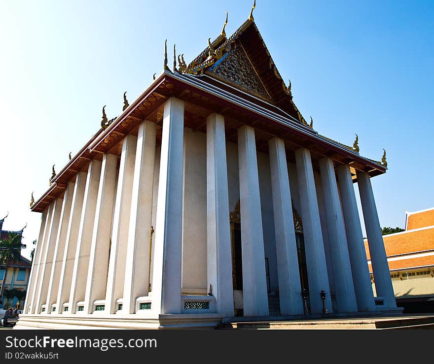 Temple on the ground - Golden Mountain Bangkok Thailand