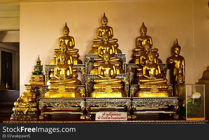 Image of Buddha at Golden Mountain Bangkok Thailand