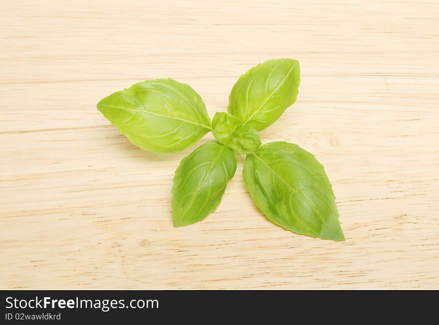 Basil On Wood