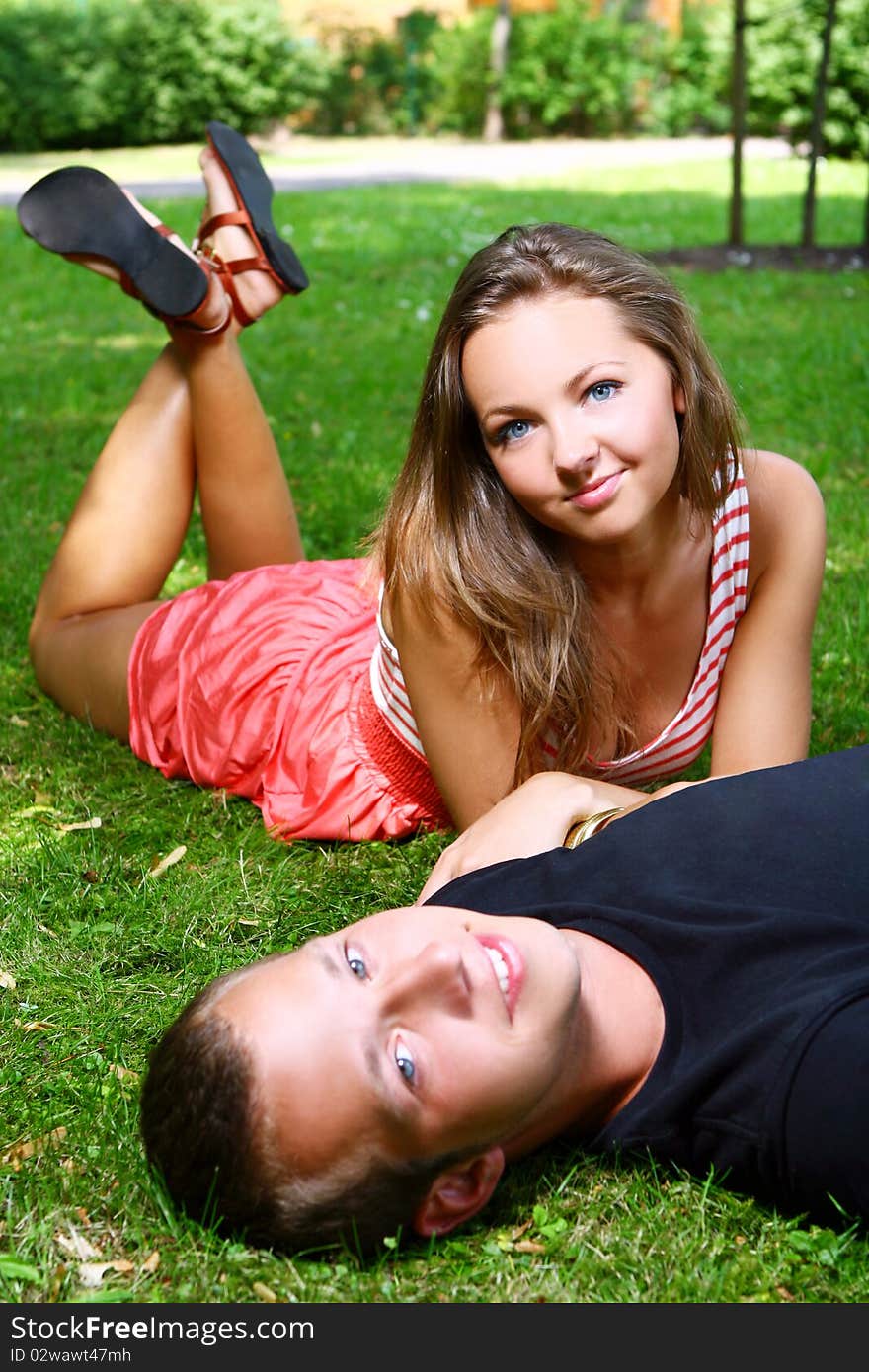 Couple in park