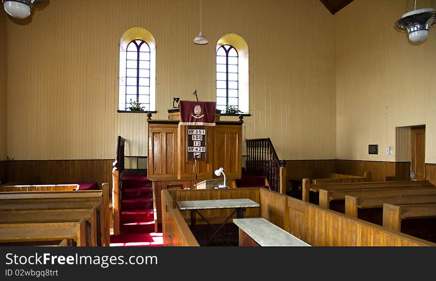 Inside an old chuch building in the highlands of Scotland. Inside an old chuch building in the highlands of Scotland