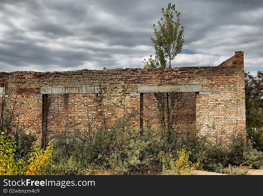 Autumn colors.Lost city.Near Chernobyl area.Kiev region,Ukraine