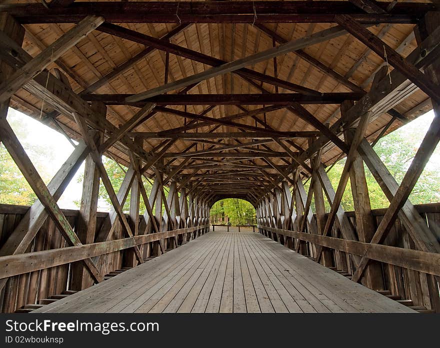 Covered bridge interior