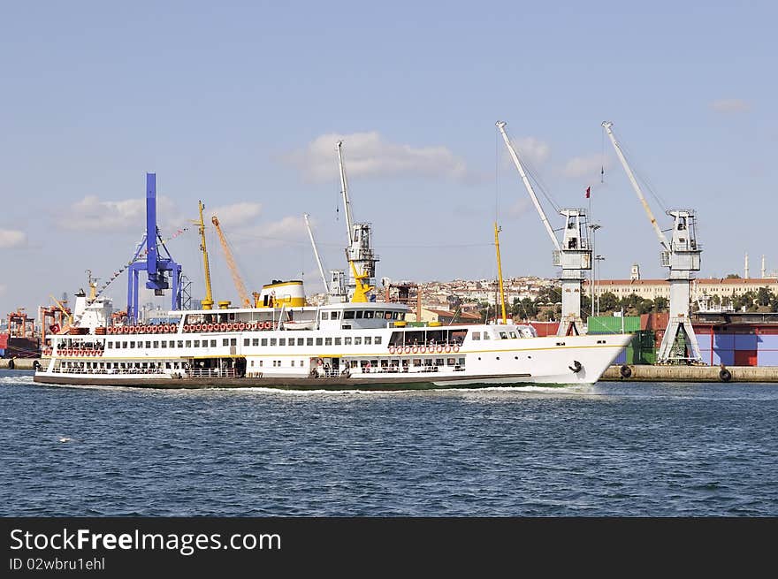 Istanbul - Ferry Passing