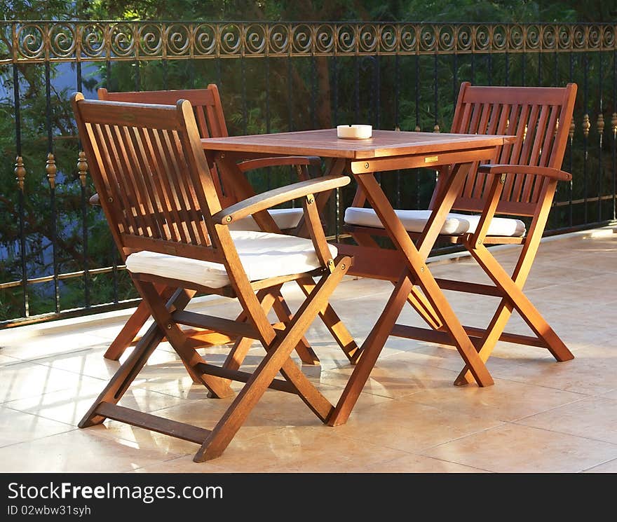 Beautiful, wooden summer bar on four persons. Beautiful, wooden summer bar on four persons