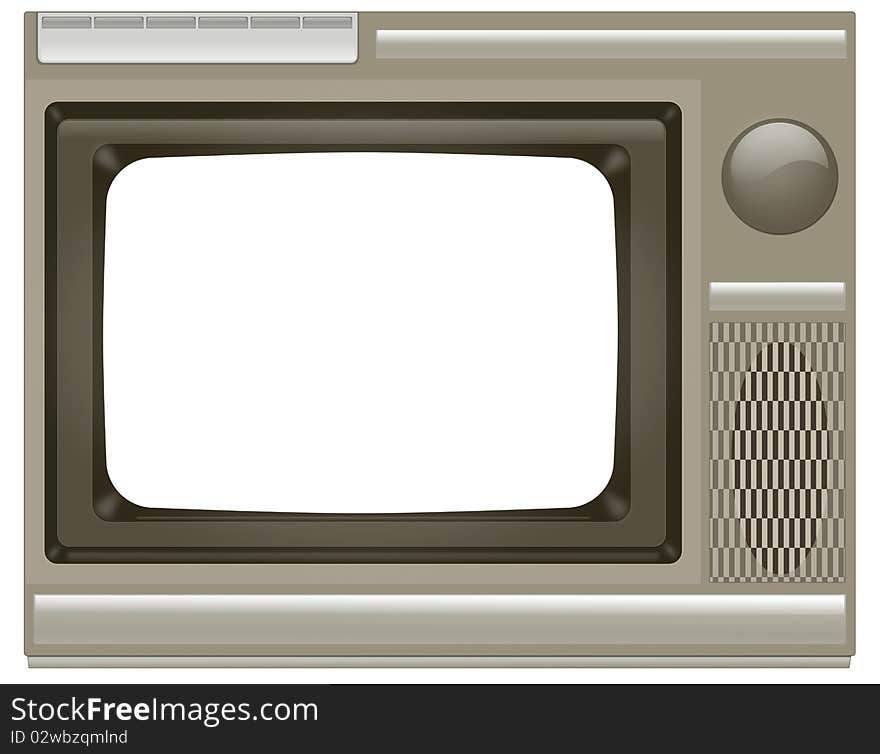 An illustration of an old televison with a blank screen. An illustration of an old televison with a blank screen.