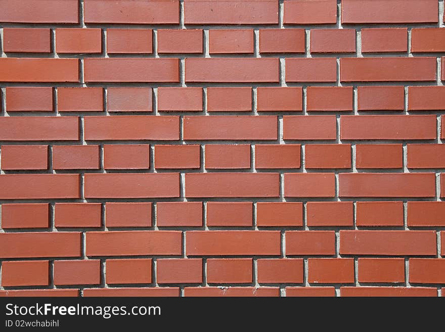 Red brick wall texture background