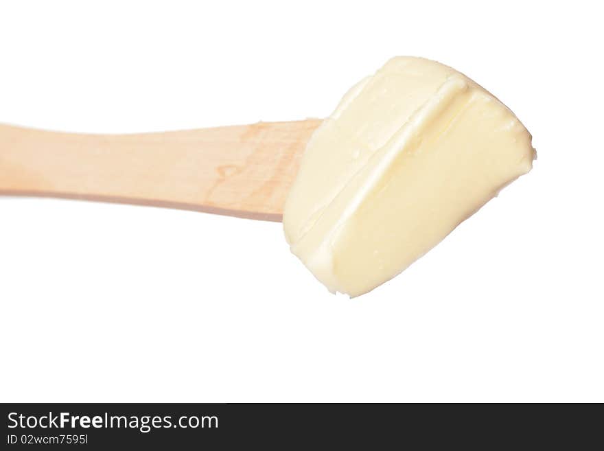 Butter On A Wooden Knife