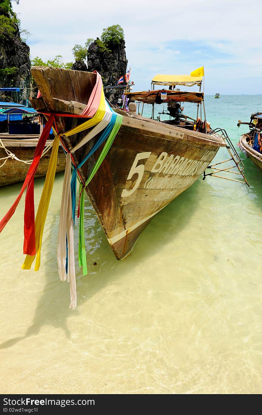 Thai longtail boat