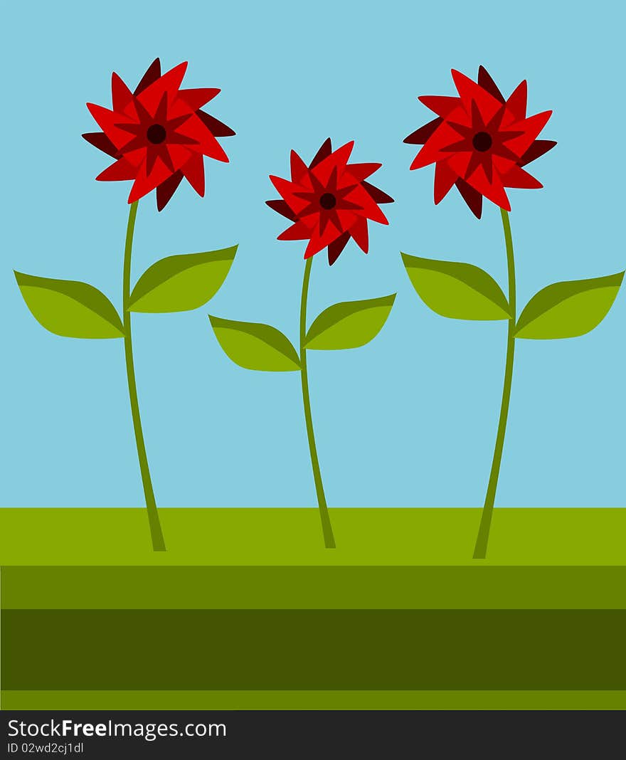 Red Flowers