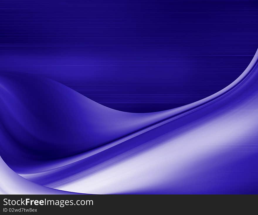 Purple dynamic wave over purple background. Illustration