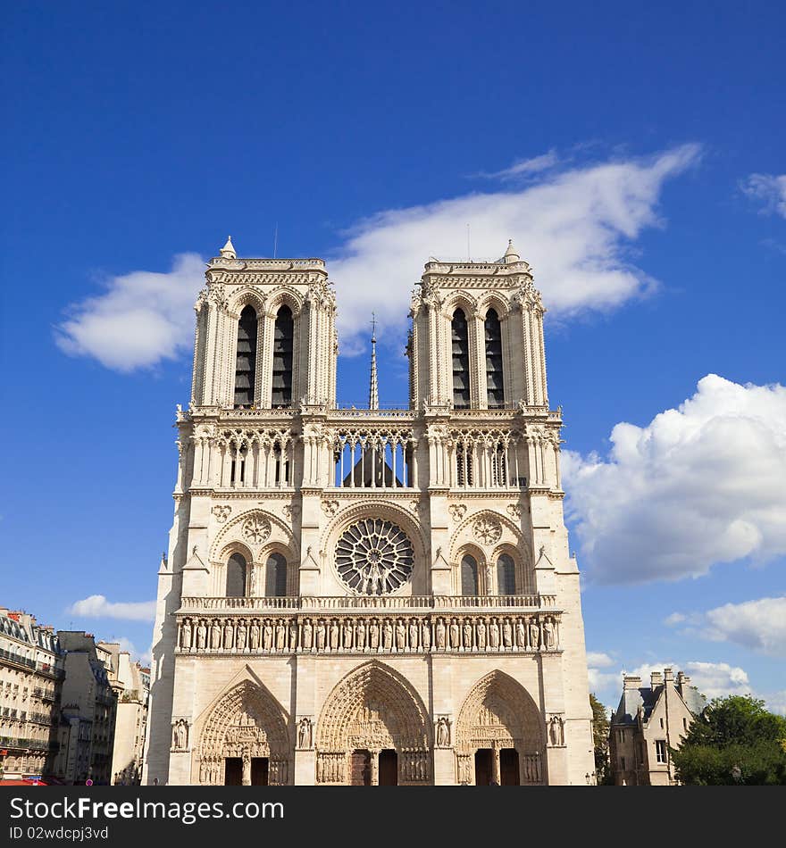 Notre Dame Of Paris Facade