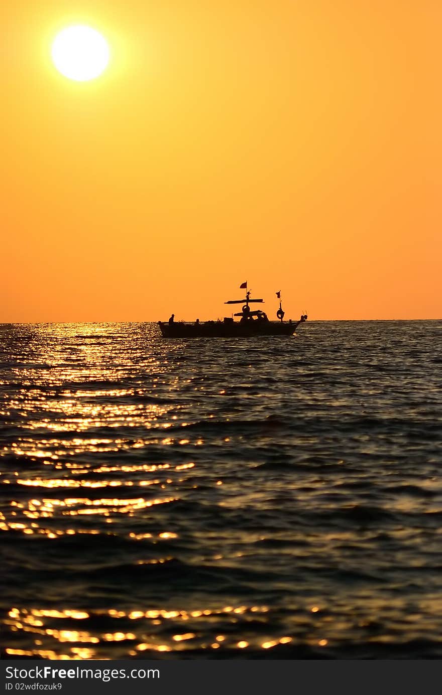 Boat In The Sea