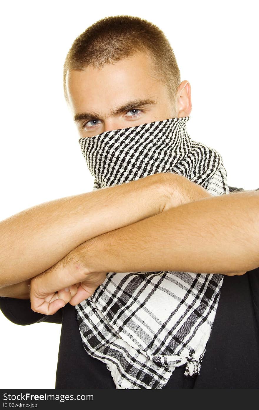 Young Man In A Palestinian Scarf