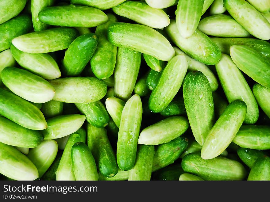 Many Of Cucumber In Fresh Market