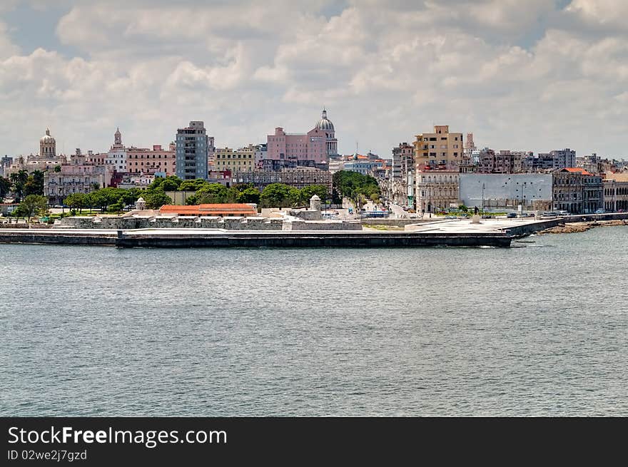 Entrance to the bay of Havana