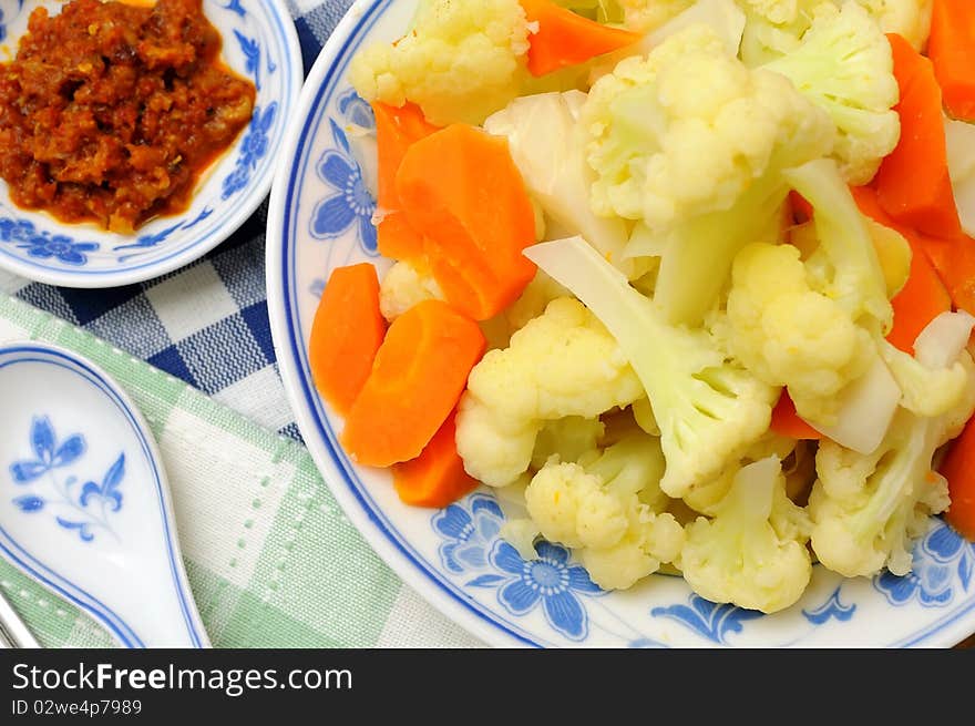 Closeup Of Cauliflower Dish