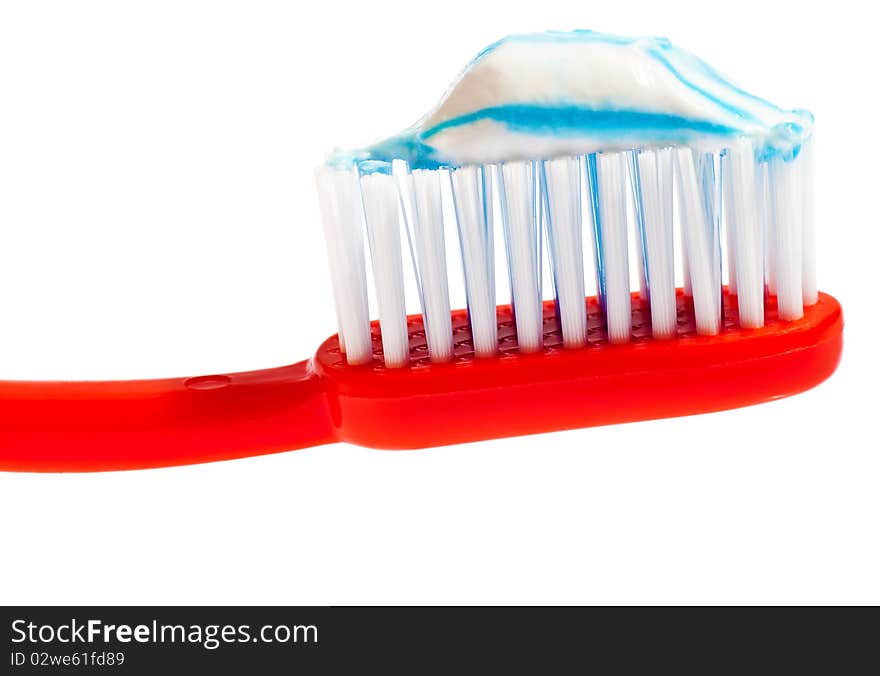 Toothbrush With Toothpaste On It