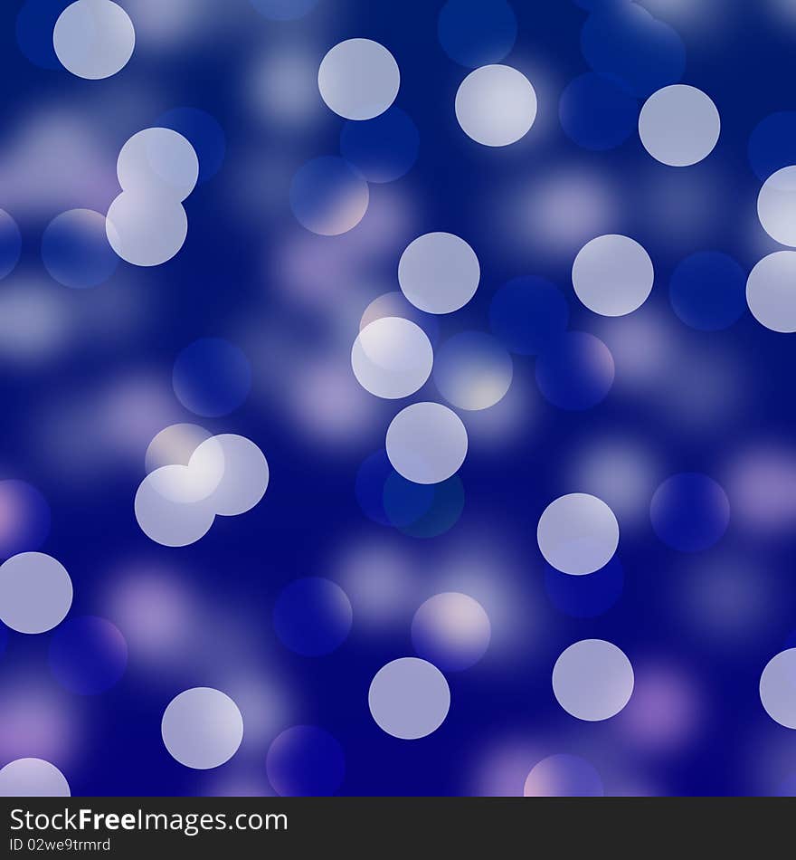 Blue Bokeh Background Dots