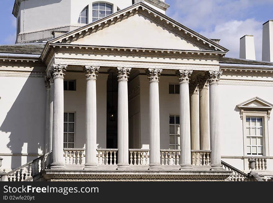 Architectural details and columns