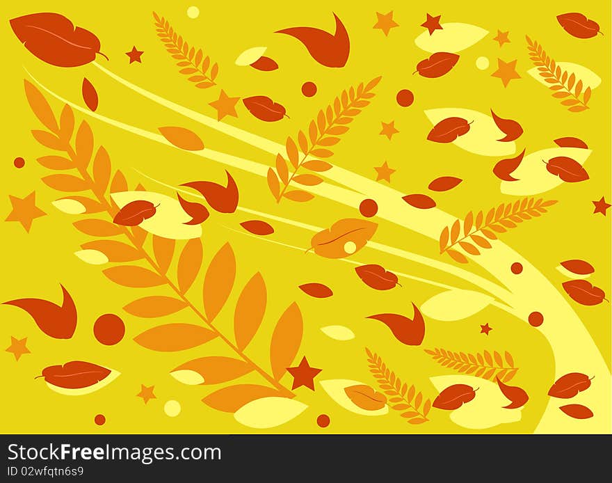 Abstract background, illustration of flowers