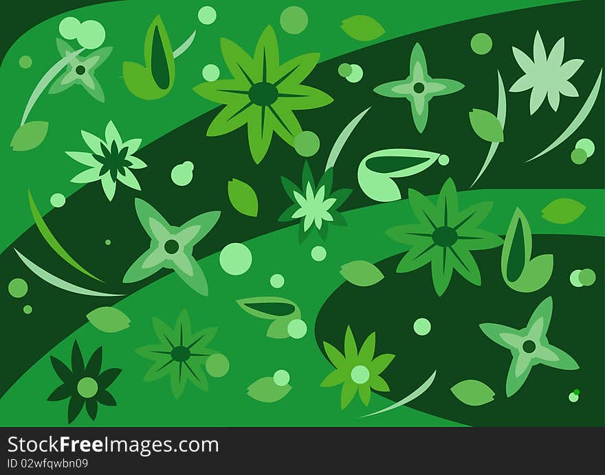 Abstract background, illustration of flowers. Abstract background, illustration of flowers