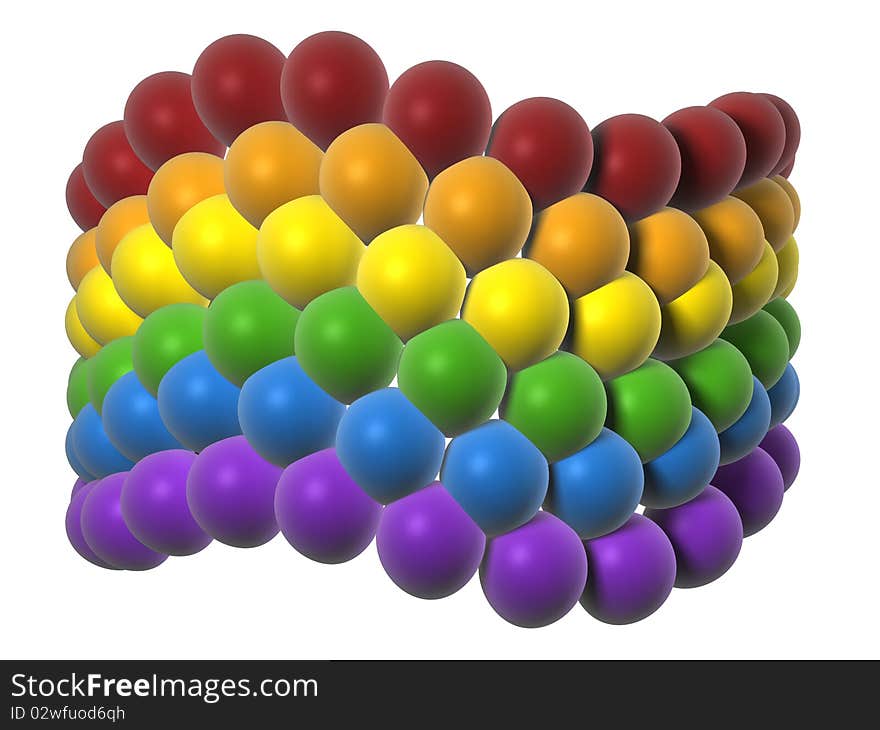 LGBT flag in balloons