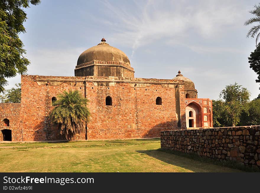 One of monuments of Humayun Tomb, India.