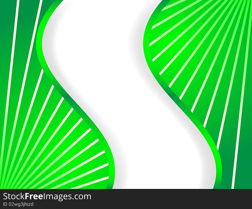 Green abstract page. Vector illustration. Green abstract page. Vector illustration