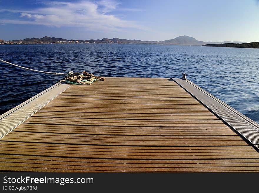 Wooden pier to the sea,  loved the abstract view of ropes etc. Wooden pier to the sea,  loved the abstract view of ropes etc