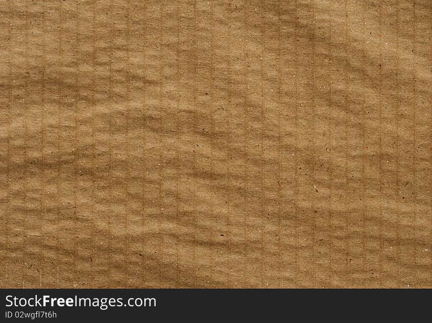 Details of Brown Cardboard Texture