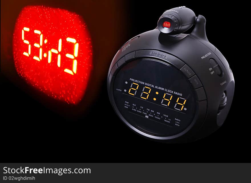 Projection digital clock