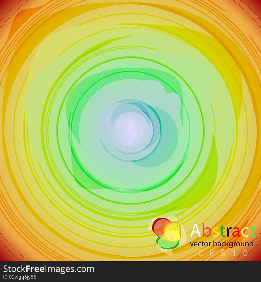 Abstract radial colorful background