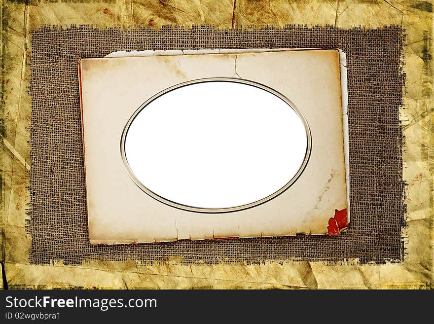 Grunge background with frame