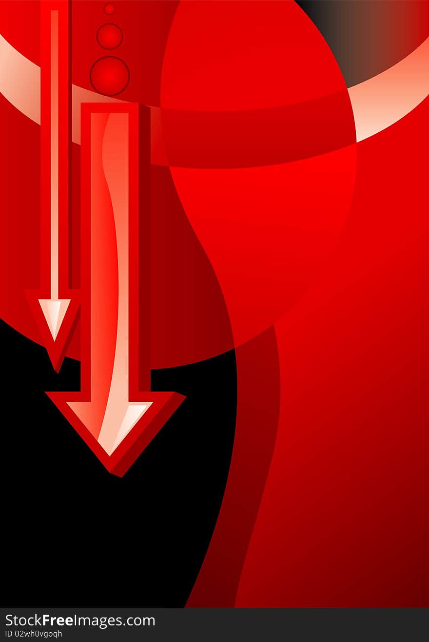 Background with arrows red background ()