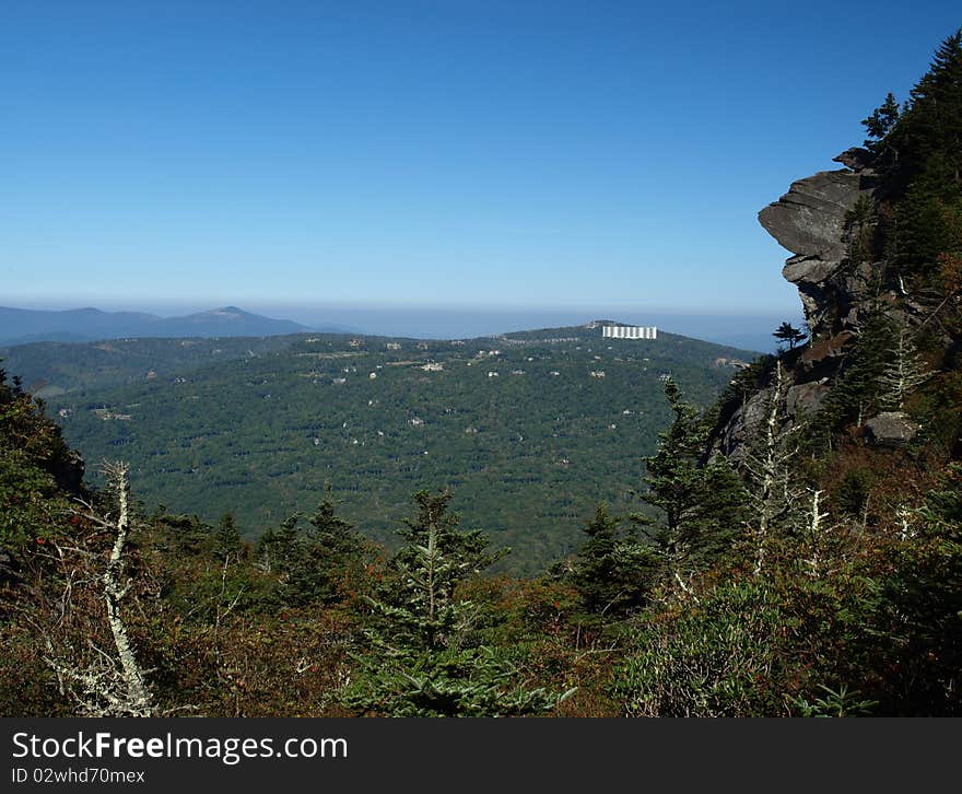 Along the trail at Grandfather mountain in North Carolina. Along the trail at Grandfather mountain in North Carolina