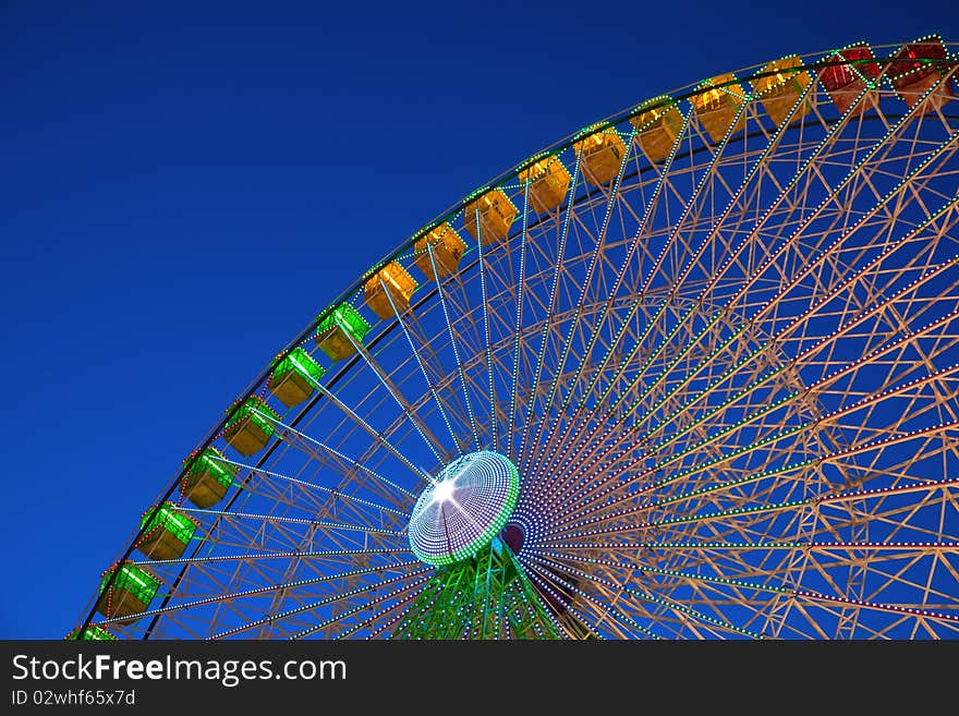 Ferris wheel at night