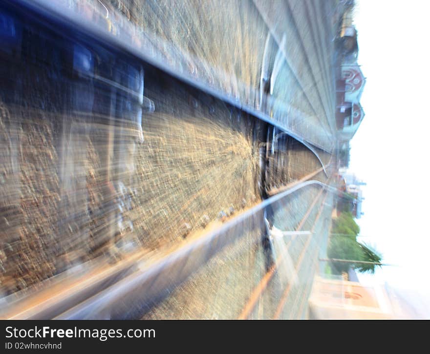 The railway tracks leading into Echuca Station, Victoria, Australia