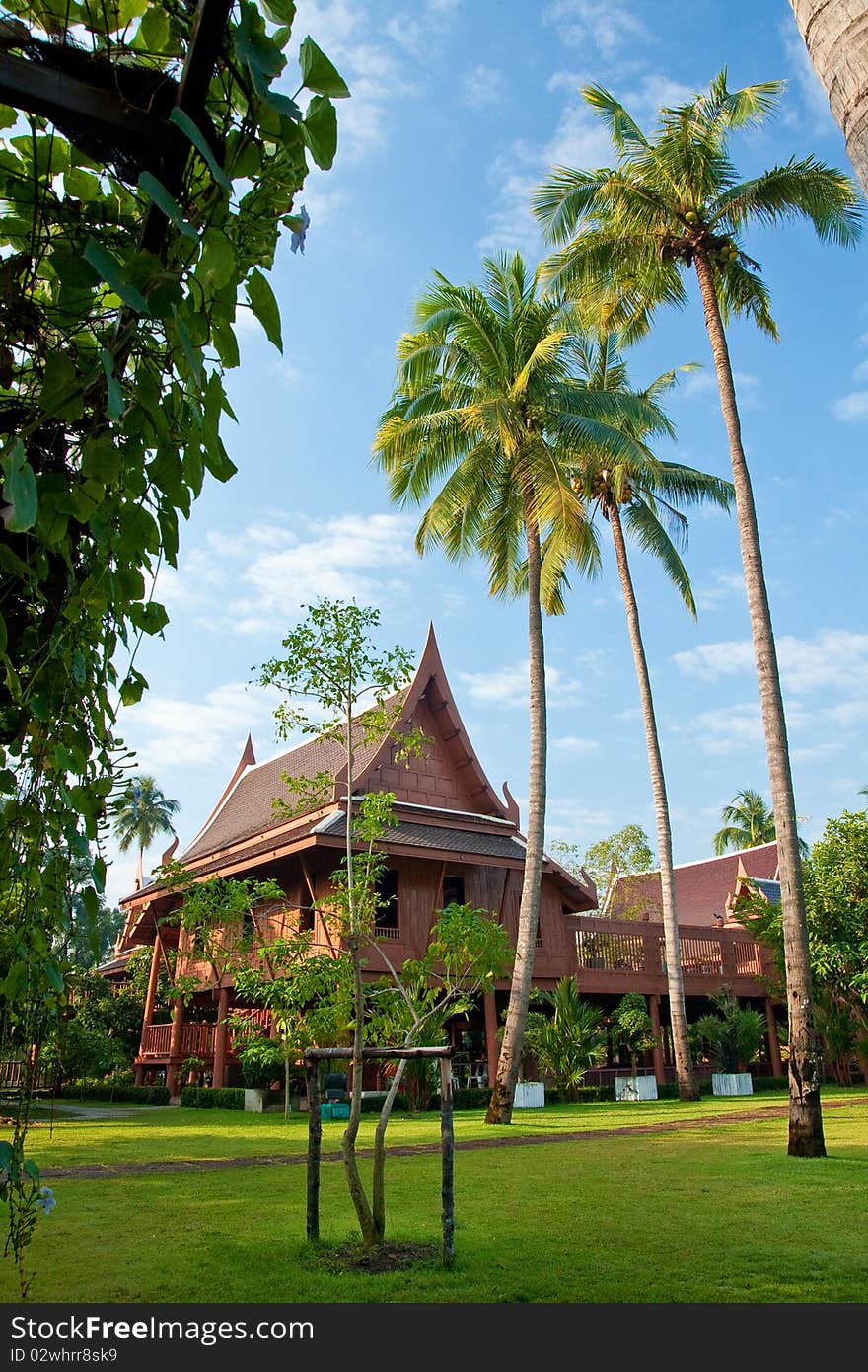 Thai style, Teakwood Home, building, Thailand. Thai style, Teakwood Home, building, Thailand