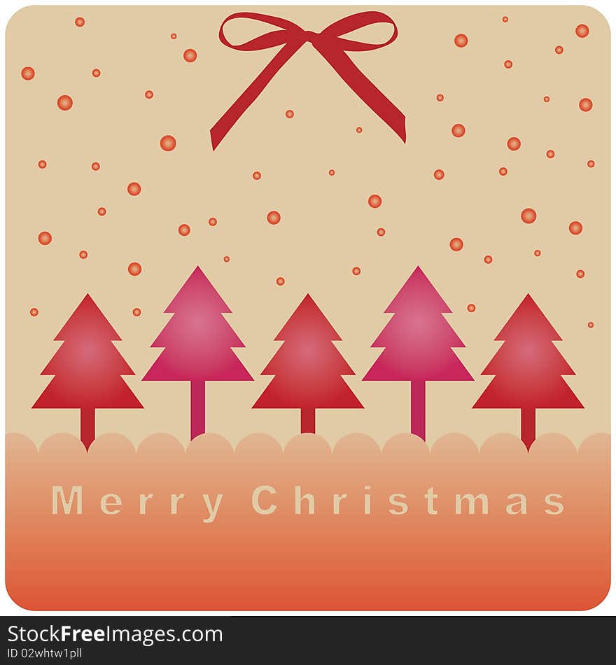 Vector tree of christmas background design