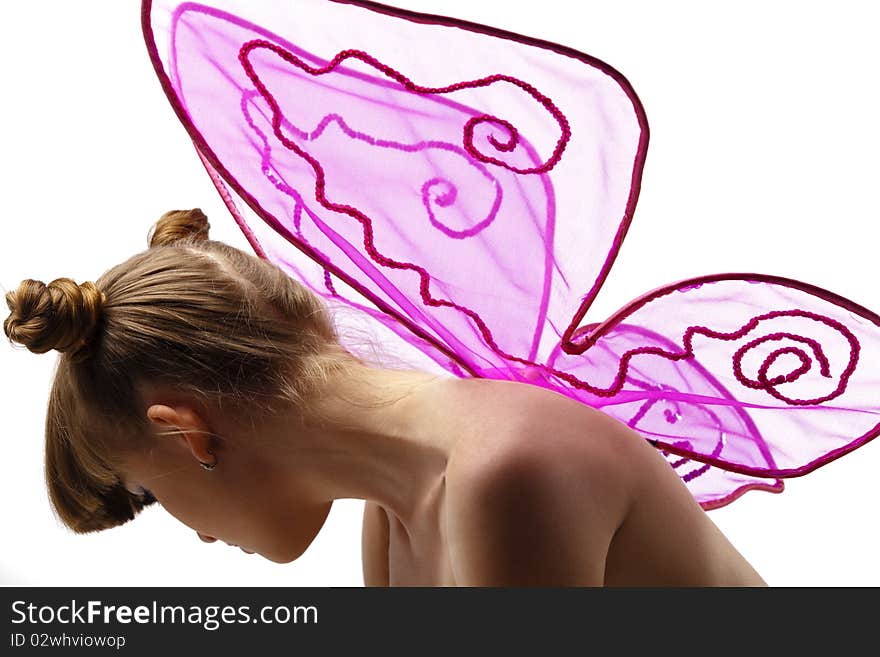 Girl with wings